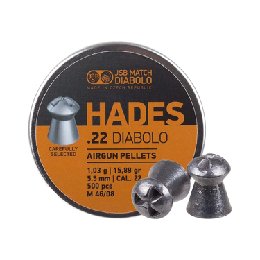 JSB Match Diabolo HADES | .22 Cal | 15.89 Grains | 500 Ct. P16